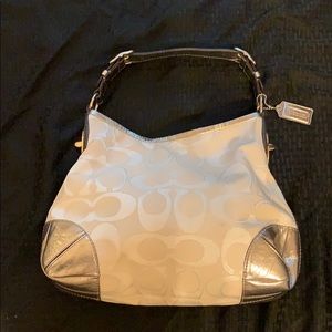Coach purse, white